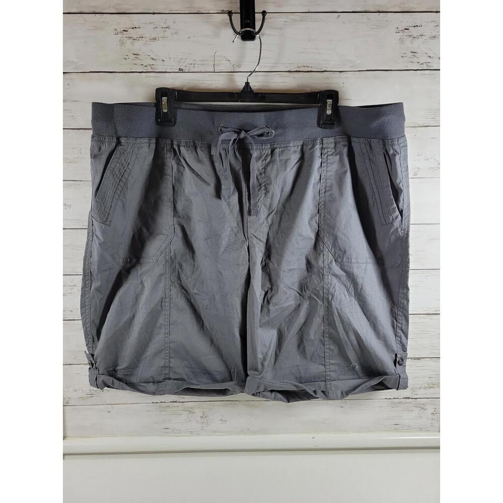 Palm Rio Women’s 3X Gray Pull-On Casual Shorts NEW